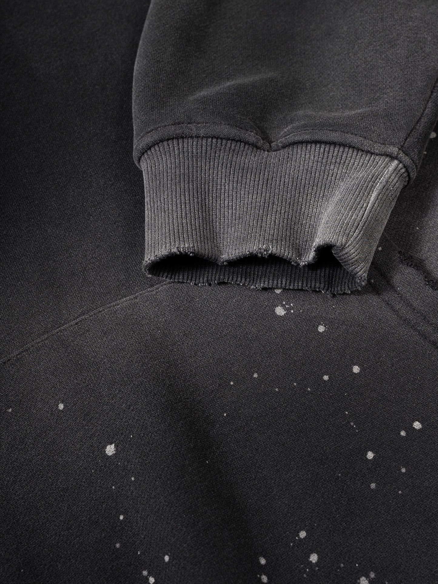 Vintage Washed Frayed Fleece Hoodie @sifyoucare